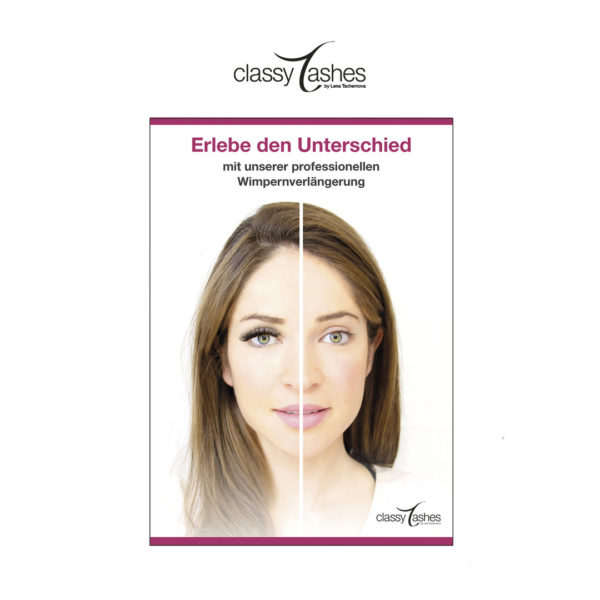 classy lashes eva unterschied plakat